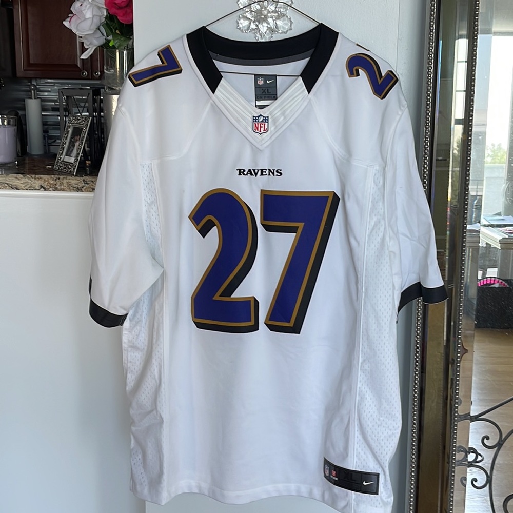 NFL Ravens Men’s authentic 27 Ray Rice Short sleeve jersey